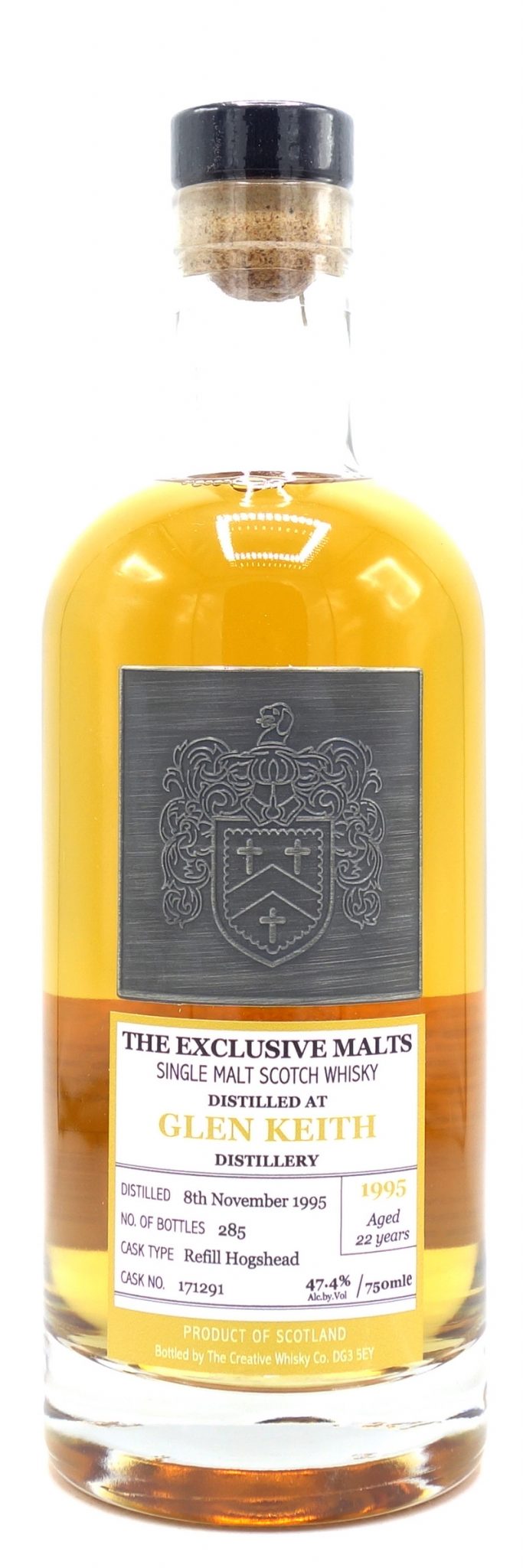 1995 Exclusive Malts Scotch Whisky Glen Keith, 22 Year Old 750ml