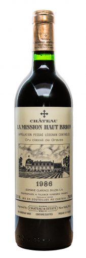 1986 Chateau La Mission Haut-Brion Pessac Leognan 750ml
